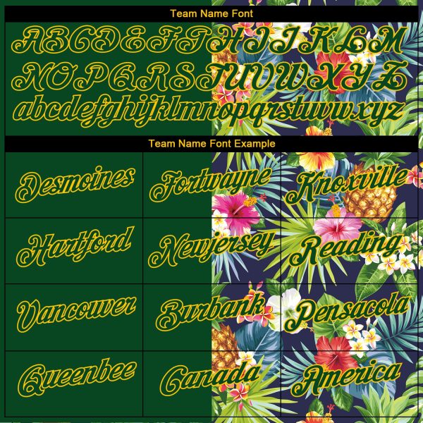 Custom 3D Pattern Design Tropical Pattern With Pineapples Palm Leaves And Flowers Performance T-Shirt - Image 3