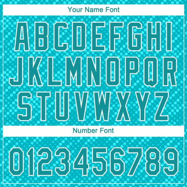 Custom Aqua Teal-White 3D Pattern Design Authentic Baseball Jersey - Image 5