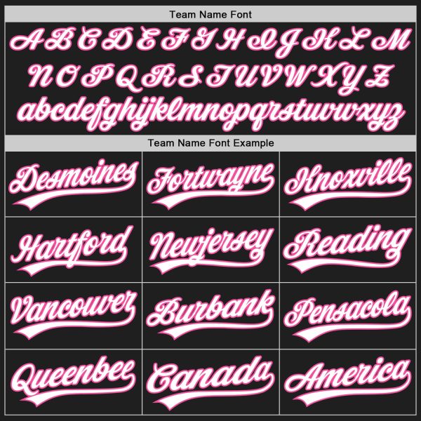Custom Graffiti Pattern Black Teal-Pink 3D Scratch Authentic Baseball Jersey - Image 4