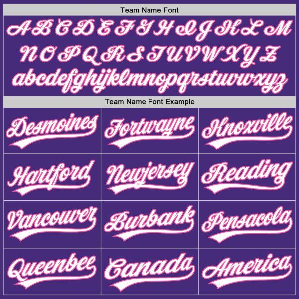 Custom Graffiti Pattern Purple Light Blue-Pink 3D Scratch Authentic Baseball Jersey - Image 4