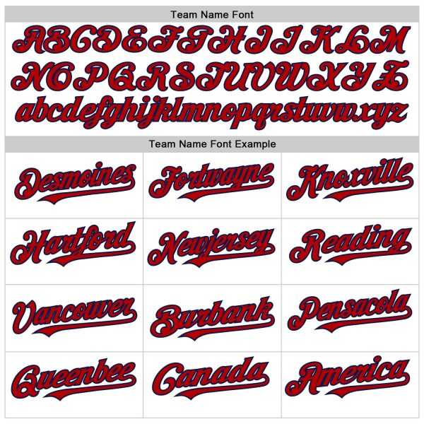 Custom White Red-Navy Line Authentic Baseball Jersey - Image 4