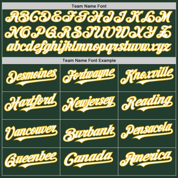 Custom Green White-Gold Line Authentic Baseball Jersey - Image 4