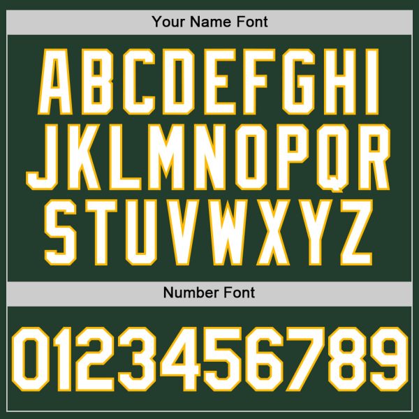 Custom Green White-Gold Line Authentic Baseball Jersey - Image 5