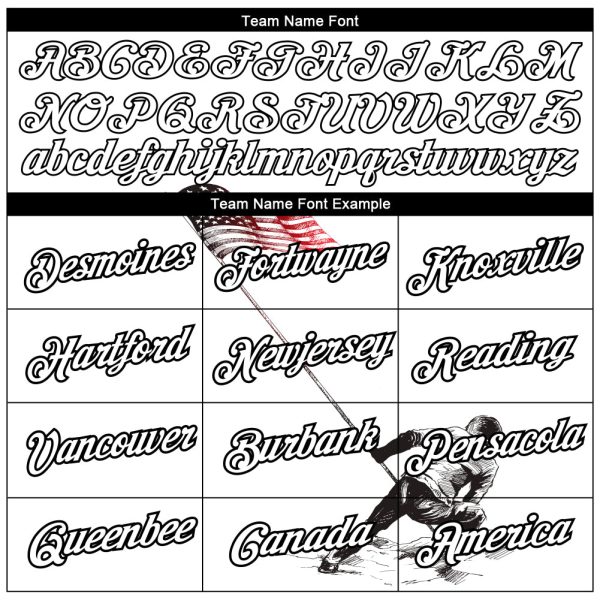 Custom White Black 3D American Flag Patriotic Performance T-Shirt - Image 3