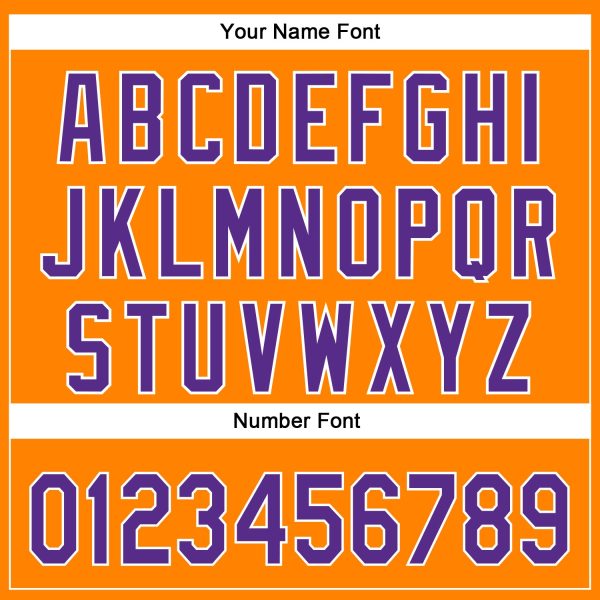 Custom Bay Orange Purple-White 3D Pattern Halloween Authentic Baseball Jersey - Image 5