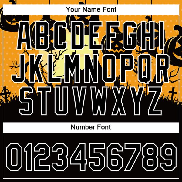 Custom Black White 3D Halloween Performance T-Shirt - Image 4