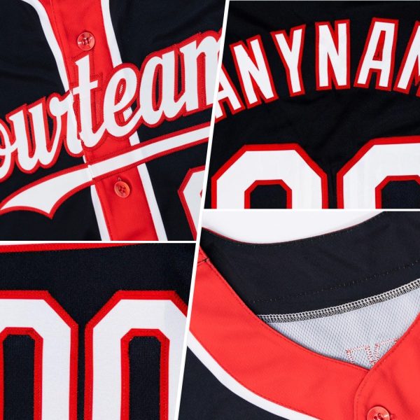 Custom Olive Gold-Red 3 Colors Arm Shapes Authentic Salute To Service Baseball Jersey - Image 2