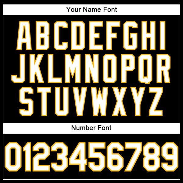 Custom Black White-Gold Performance T-Shirt - Image 4