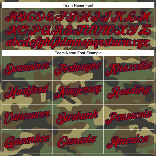 Custom Camo Red-Navy Performance Salute To Service T-Shirt - Image 3