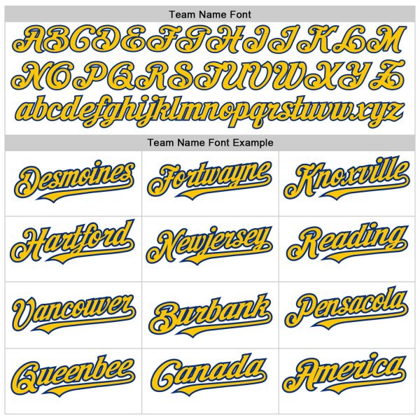 Custom White Pinstripe Yellow-Royal Authentic Fade Fashion Baseball Jersey - Image 5