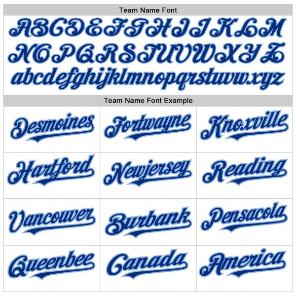 Custom White Pinstripe Royal-Light Blue Authentic Fade Fashion Baseball Jersey - Image 5