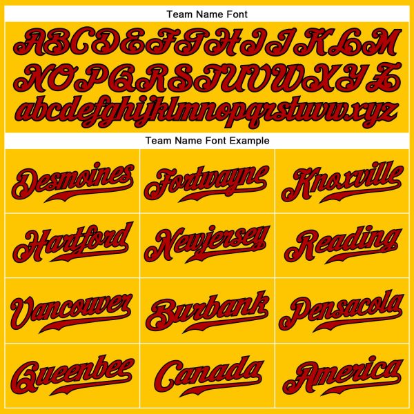 Custom Gold Red-Black Authentic Sleeveless Baseball Jersey - Image 3