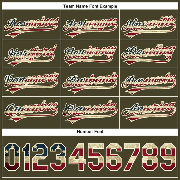 Custom Olive Vintage USA Flag-Cream Performance Vapor Salute To Service Golf Polo Shirt - Image 4