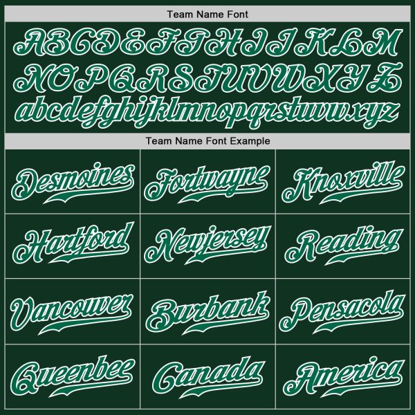 Custom Green White Pinstripe Kelly Green-White Authentic Baseball Jersey - Image 5