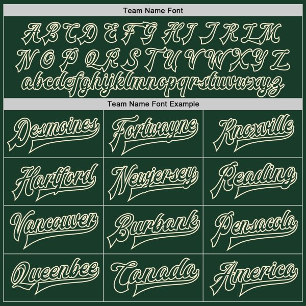 Custom Green Green-Cream Bomber Full-Snap Varsity Letterman Two Tone Jacket - Image 4