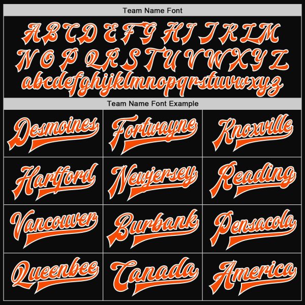 Custom Black Orange-White Bomber Full-Snap Varsity Letterman Two Tone Jacket - Image 4