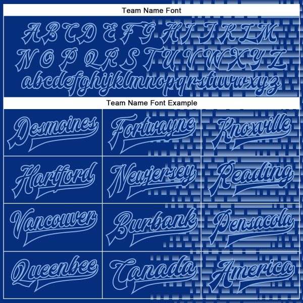 Custom Royal Light Blue-White Halftone 3D Pattern Design Bomber Full-Snap Varsity Letterman Jacket - Image 4