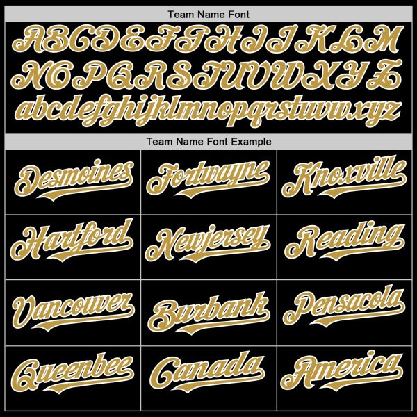 Custom Black Old Gold-White Bomber Full-Snap Varsity Letterman Two Tone Hoodie Jacket - Image 4