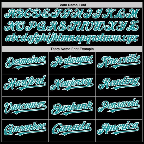 Custom Black Teal-White Bomber Full-Snap Varsity Letterman Two Tone Hoodie Jacket - Image 4