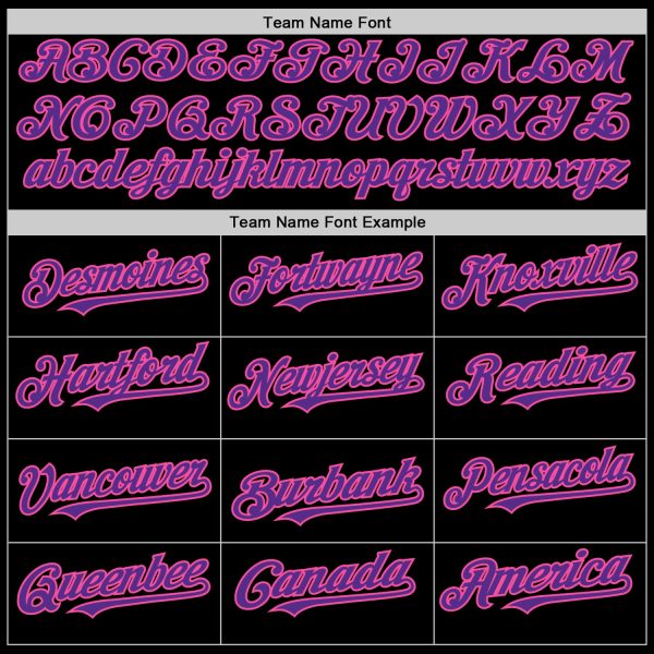 Custom Black Purple-Pink Bomber Full-Snap Varsity Letterman Two Tone Lapel Collar Byron Jacket - Image 4