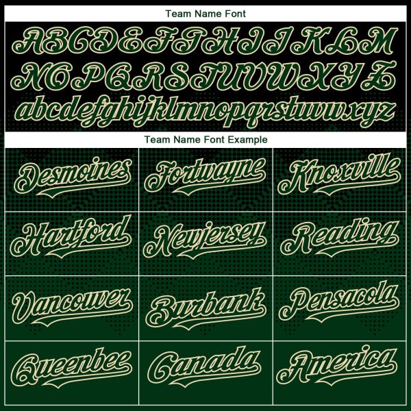Custom Black Green-Cream Gradient Square Shape 3D Pattern Design Bomber Full-Snap Varsity Letterman Hoodie Jacket - Image 4