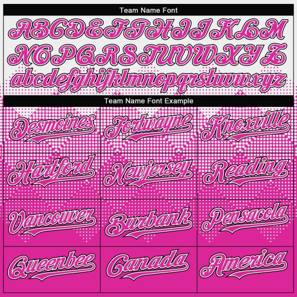Custom White Deep Pink-Black Gradient Square Shape 3D Pattern Design Bomber Full-Snap Varsity Letterman Hoodie Jacket - Image 4
