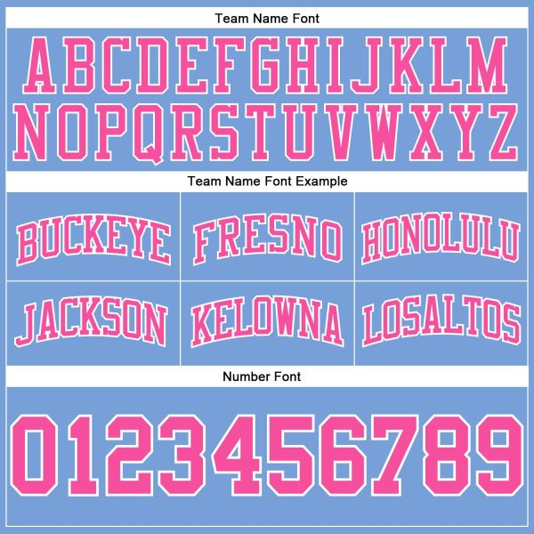 Custom Light Blue Pink-White Authentic Throwback Basketball Shorts - Image 3