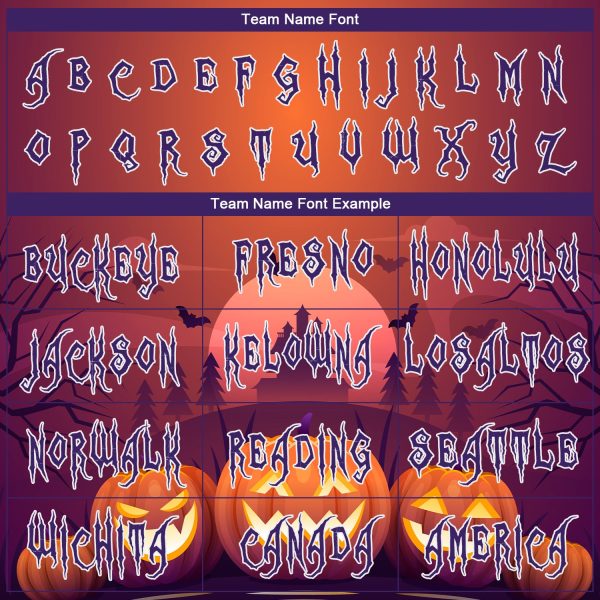 Custom 3D Pattern Halloween Pumpkins Horror Night Long Sleeve Performance T-Shirt - Image 3