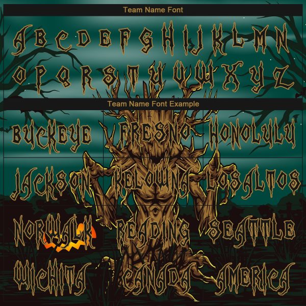 Custom 3D Pattern Halloween Trick Treat Horror Night Long Sleeve Performance T-Shirt - Image 3