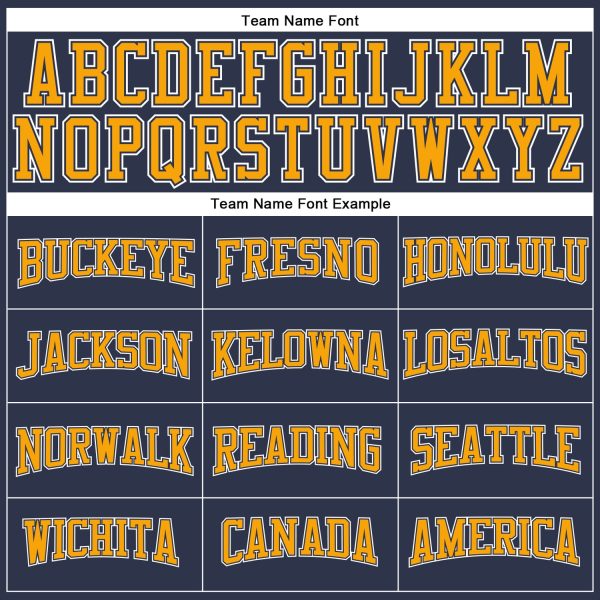 Custom Navy Gold-White Long Sleeve Performance Salute To Service T-Shirt - Image 4