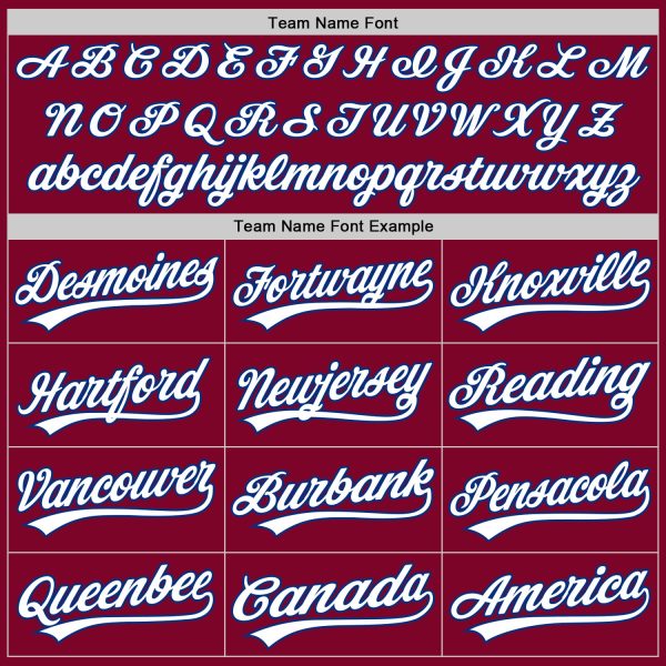 Custom Maroon White-Royal Authentic Throwback Baseball Jersey - Image 4