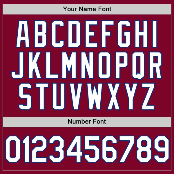 Custom Maroon White-Royal Authentic Throwback Baseball Jersey - Image 5