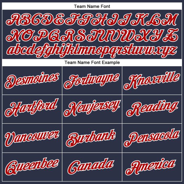 Custom Navy Red-White Performance T-Shirt - Image 3