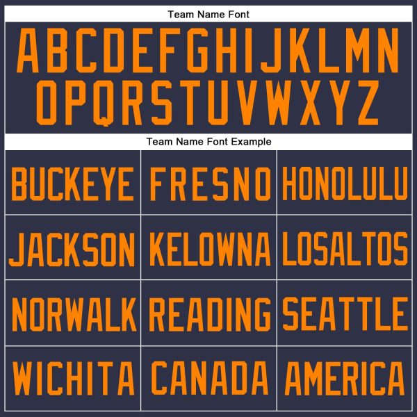 Custom Navy Bay Orange Mesh Authentic Throwback Baseball Jersey - Image 4
