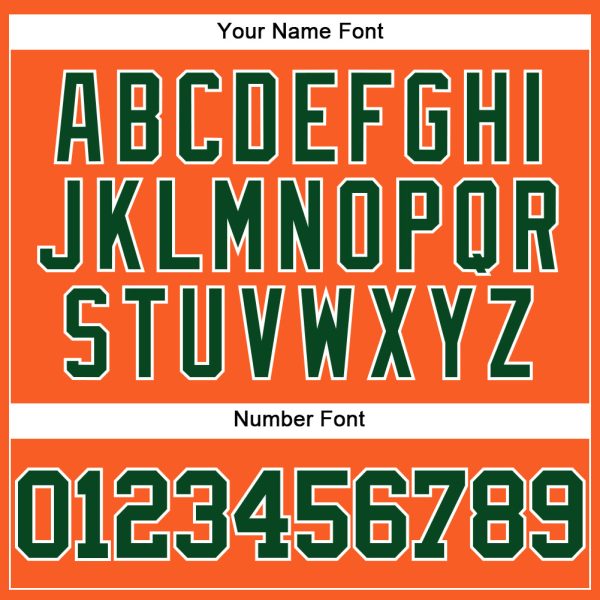 Custom Orange Green-White Mesh Authentic Throwback Baseball Jersey - Image 5
