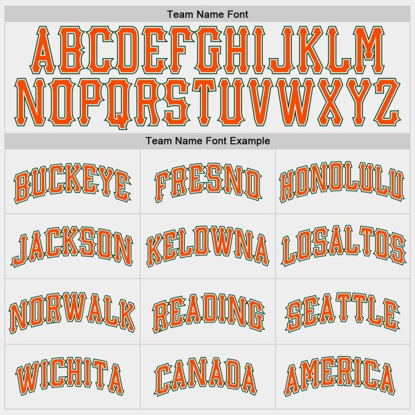 Custom White Green Pinstripe Orange-Green Authentic Raglan Sleeves Baseball Jersey - Image 5