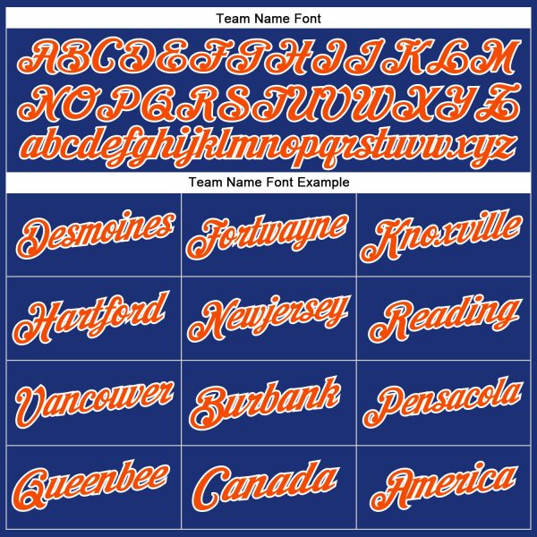 Custom Stitched Royal Orange-White Sports Pullover Sweatshirt Hoodie - Image 4