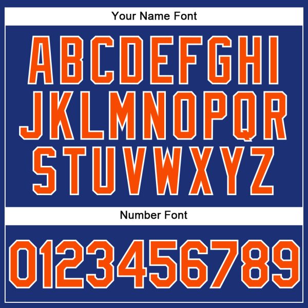 Custom Stitched Royal Orange-White Sports Pullover Sweatshirt Hoodie - Image 5
