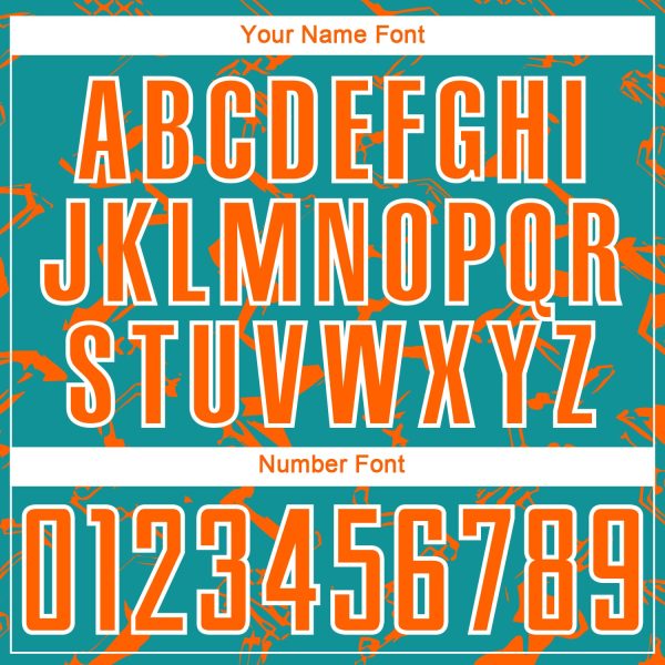 Custom Teal Orange-White Abstract Lines Sublimation Soccer Uniform Jersey - Image 6