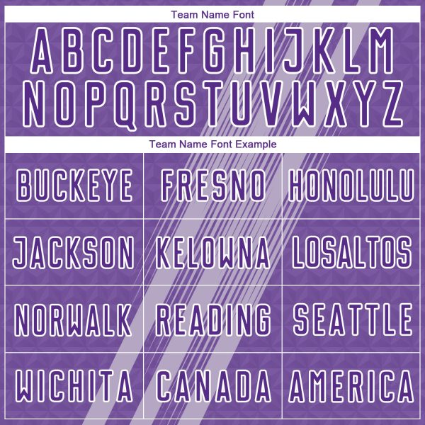 Custom Purple White Diagonal Lines Sublimation Soccer Uniform Jersey - Image 5