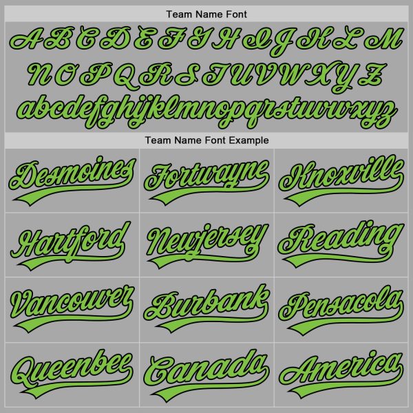 Custom Gray Neon Green-Black Two-Button Unisex Softball Jersey - Image 4