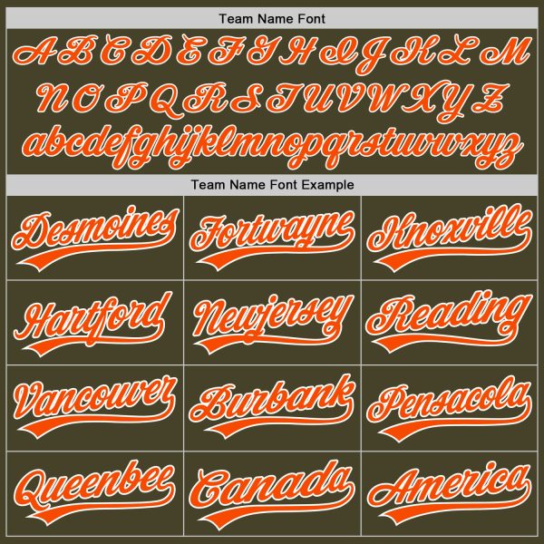 Custom Olive Orange-White Salute To Service Two-Button Unisex Softball Jersey - Image 4