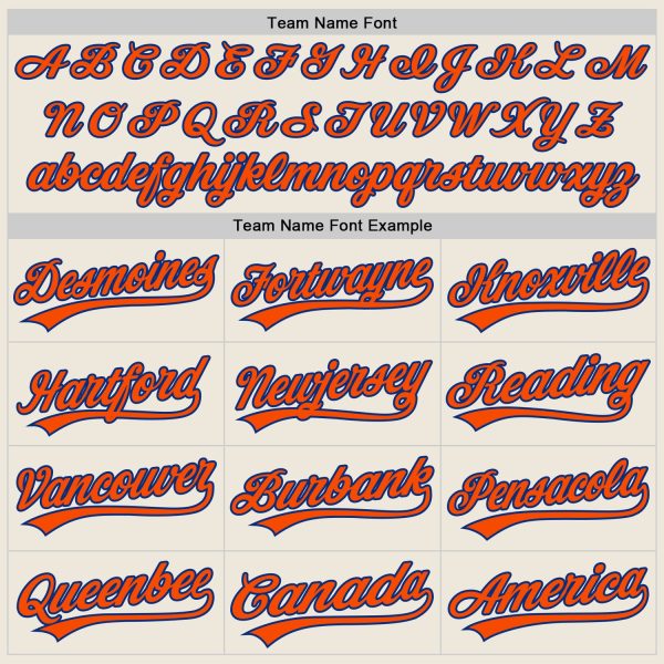 Custom Cream Orange-Royal Two-Button Unisex Softball Jersey - Image 4