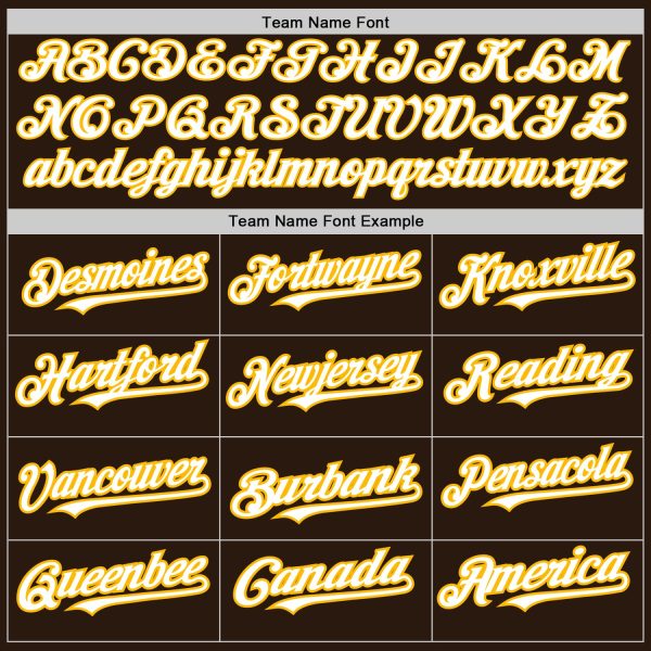 Custom Brown Gold Pinstripe White Two-Button Unisex Softball Jersey - Image 4