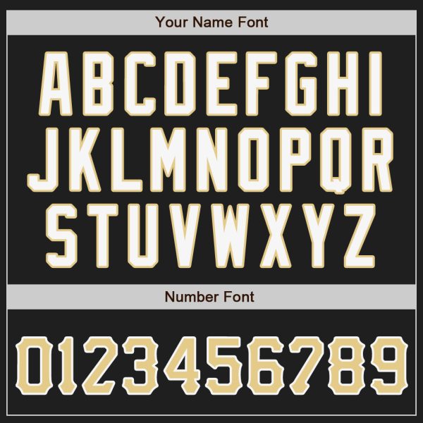Custom Black Vegas Gold-Gray Authentic Split Fashion Baseball Jersey - Image 5