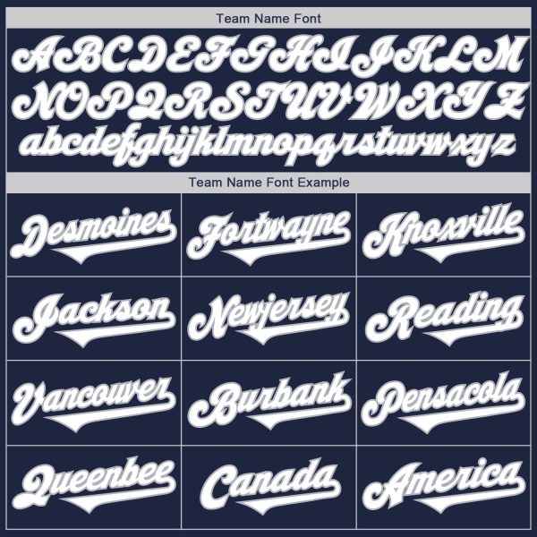Custom Navy White-Gray Authentic Two Tone Baseball Jersey - Image 4