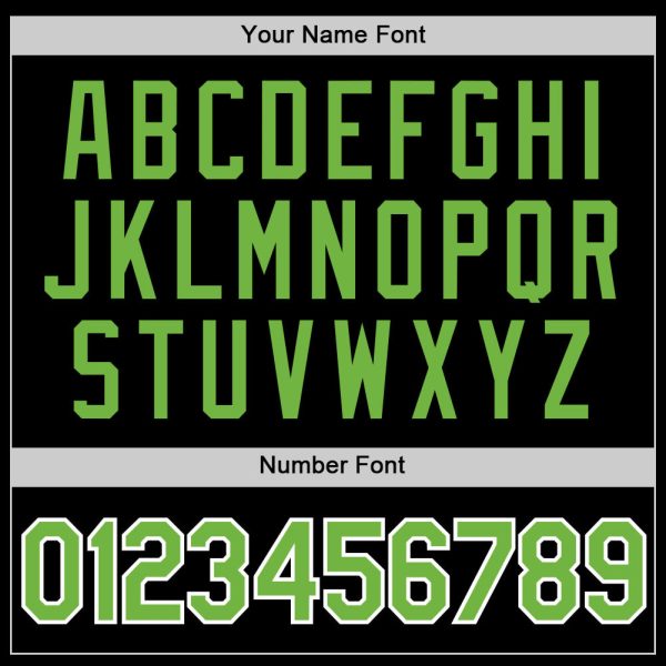 Custom Black Neon Green-White Performance T-Shirt - Image 3