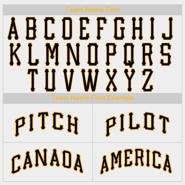 Custom White Black-Gold Baseball Jersey - Image 5