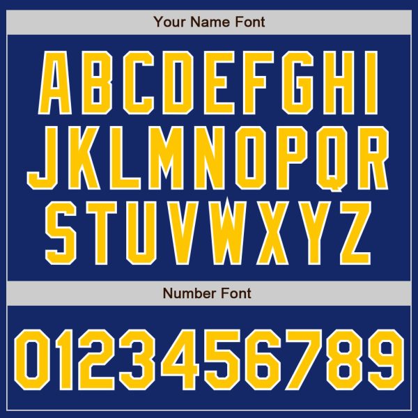 Custom Royal Gold-Light Blue Authentic Split Fashion Baseball Jersey - Image 4