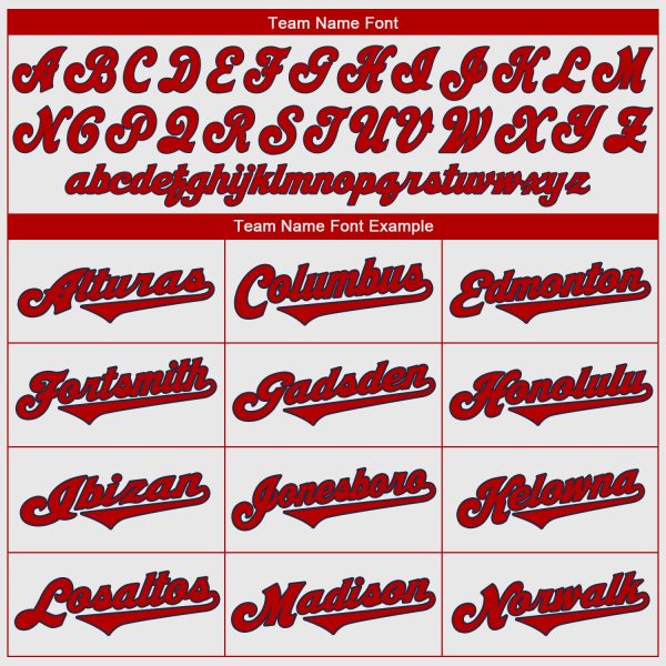 Custom White Red-Navy Authentic Baseball Jersey - Image 5